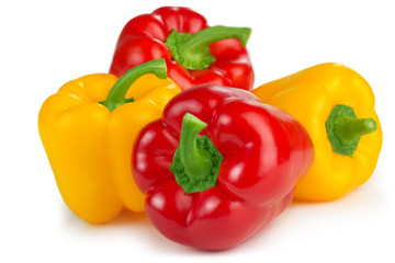 red and yellow peppers