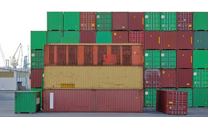 Fototapeta premium Container terminal