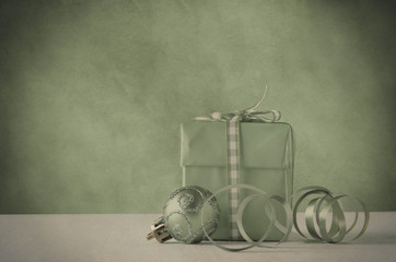 Christmas Gift and Decoration in Faded Vintage Style