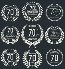 Anniversary laurel wreath design