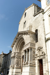 Fototapeta na wymiar The Church of Saint Trophime in Arles, France