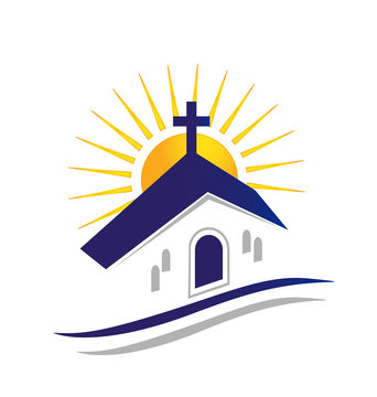 Church with sun logo