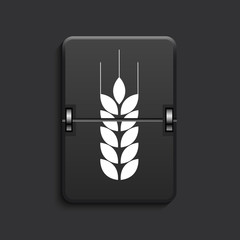 vector modern scoreboard black icon.