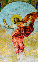 Naklejka premium Jesus mosaic at Peter