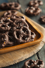 Fototapeta premium Homemade Chocolate Covered Pretzels