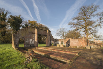 Remains of a farm in Winterswijk in the east of the Netherlands