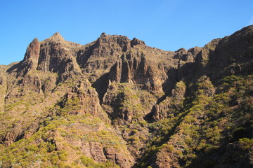 Fototapeta na wymiar mountain landscapes of gorges maska