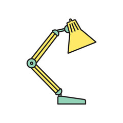 Vector table-lamp icon. Eps10