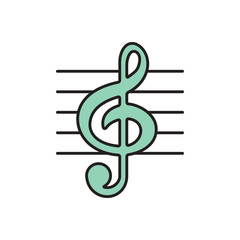 Vector music icon. Eps10
