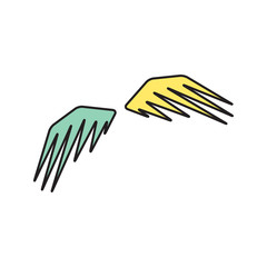 Vector wings icon. Eps10