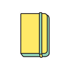Vector notebook icon. Eps10