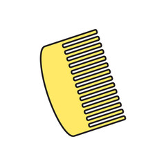 Vector hairbrush icon. Eps10