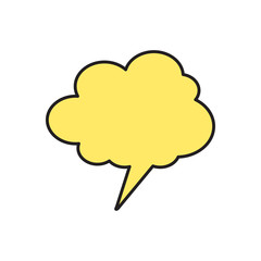 Vector callout icon. Eps10