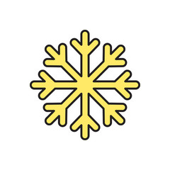 Vector snowflake icon. Eps10