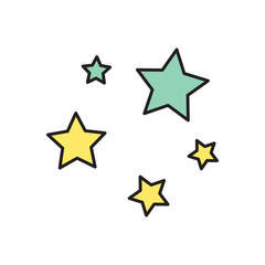 Vector stars icon. Eps10