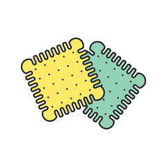 Vector biscuits icon. Eps10