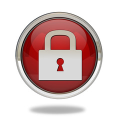 protect pointer icon on white background