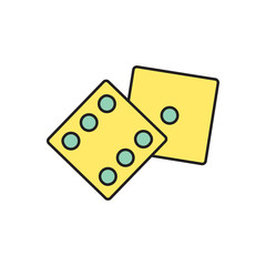 Vector dice icon. Eps10