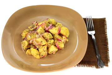 Potatoes Vegan plain gourmet salad