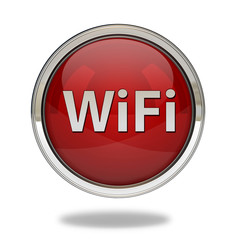 wifi pointer icon on white background