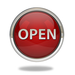 open pointer icon on white background