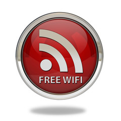Free wifi pointer icon on white background