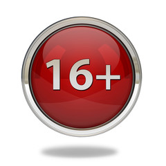 16+ pointer icon on white background