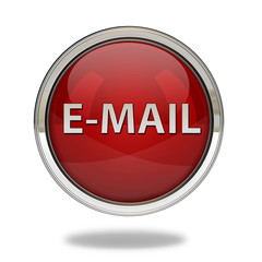 E-mail pointer icon on white background