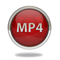 MP4 pointer icon on white background