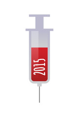 Obraz premium syringe year 2015 design