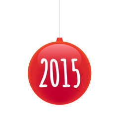 christmas ball year 2015 design