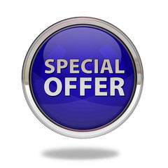 Special offer pointer icon on white background