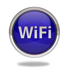 wifi pointer icon on white background