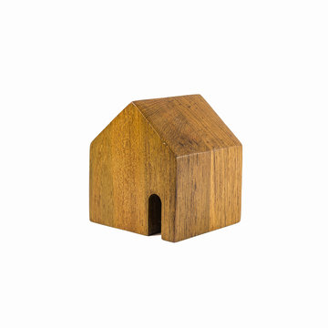 little wooden toy house