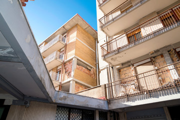 City of L'Aquila, Earthquake effects, Abruzzo Italy