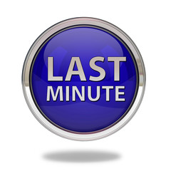Last minute pointer icon on white background