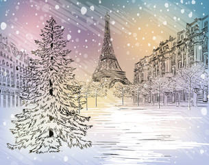 Winter day in Paris