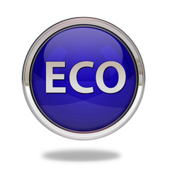 eco pointer icon on white background