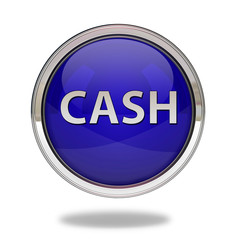 Cash pointer icon on white background