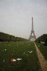 The Eiffel Tower symbol of Paris and France.