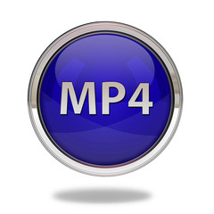 MP4 pointer icon on white background