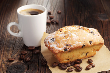 Cupcake and coffee cup