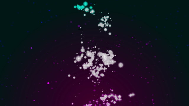Abstract energy background with glowing particles and stars