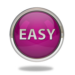 easy pointer icon on white background