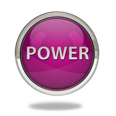 power pointer icon on white background