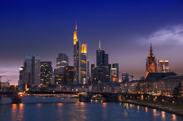 Fototapeta na wymiar Frankfurt Skyline, Germany