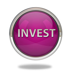 Invest pointer icon on white background