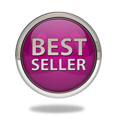 Best seller pointer icon on white background