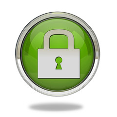 protect pointer icon on white background