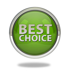 Best choice pointer icon on white background